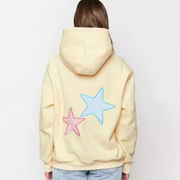 Star Printed Full Sleeves Hoodie