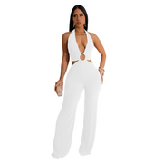 Halter Neck Sleeveless Jumpsuit