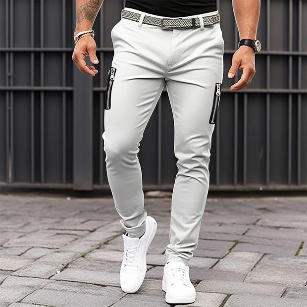 Plain Casual Comfortable Cotton Pants