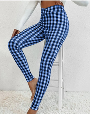 Plaid Printed Leggings