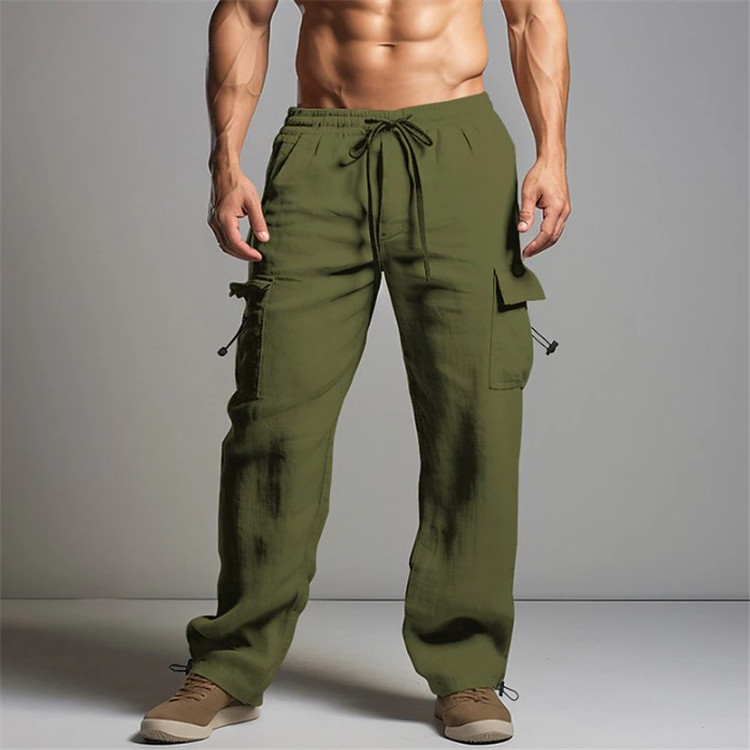 Plain Comfortable Multi Pocket Pant Trouser