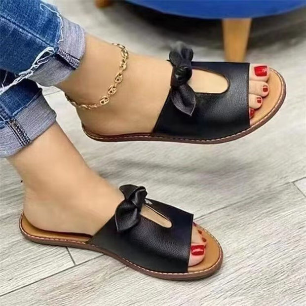 Comfortable Soft Bottom Fashion Knotted Denim Sandals