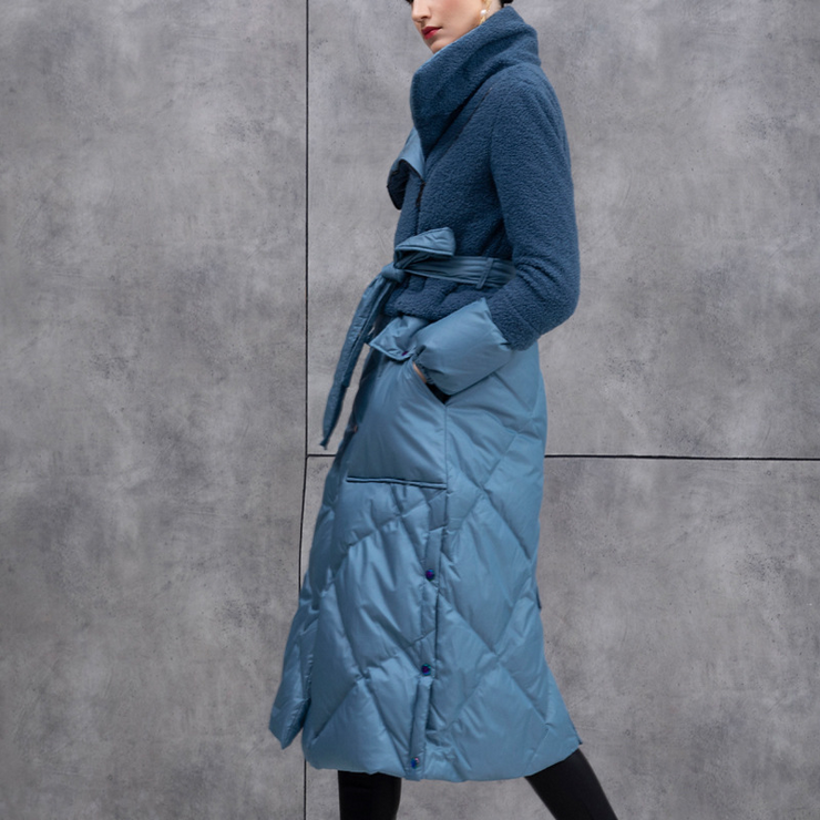 TurnDown Collar Belted Long Coat