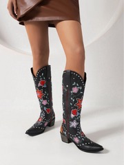 Embroidered Western Boots