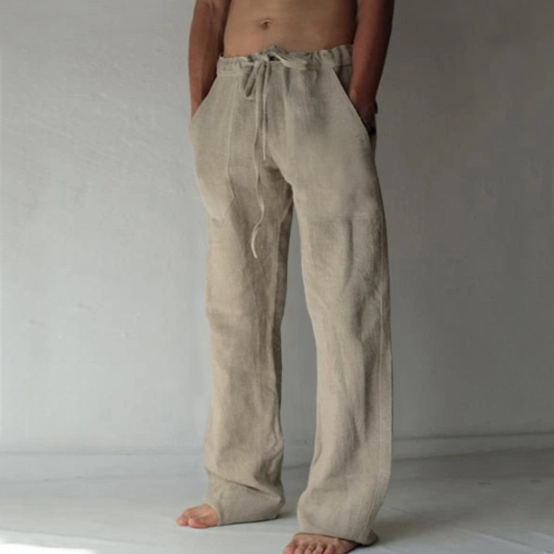 Drawstring Waist Casual Baggy Pants