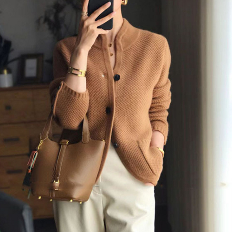 Wool-like Thick Sweater Jacket