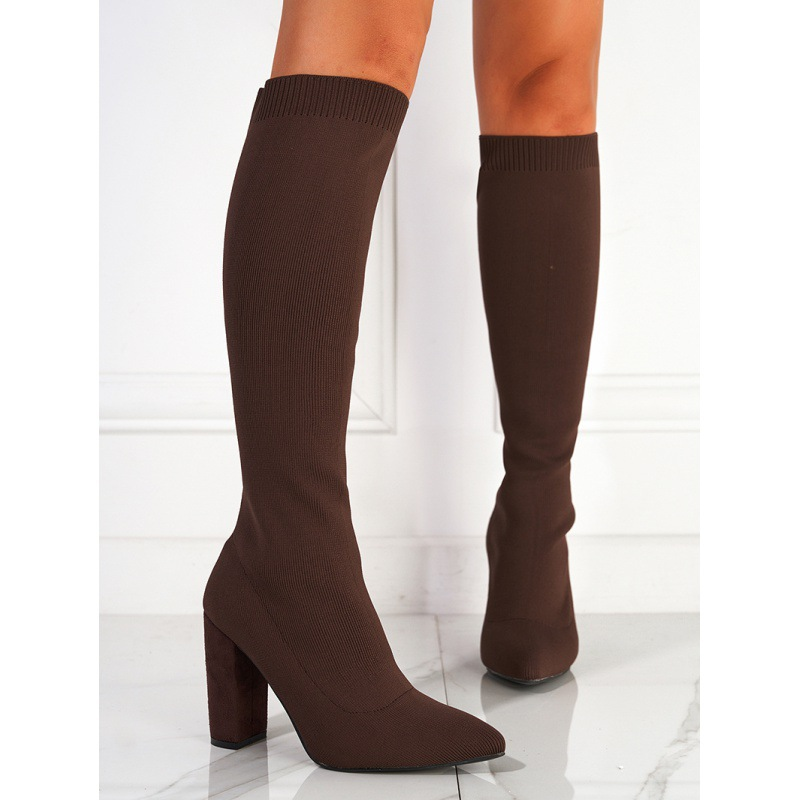 Pointed Toe Sock Boots