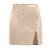 Faux Leather Mini Skirt