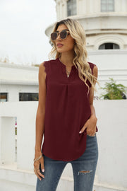 Women Casual Chiffon V-Neck Cami Top