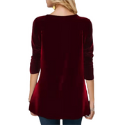 Sequin Velvet Stitching Sweatshirt