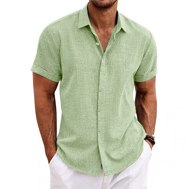 Casual Button Down Short Sleeves Shirt