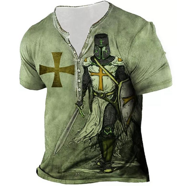 Graphic Templar Printed T-Shirt