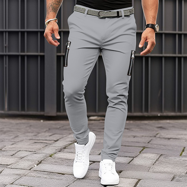 Plain Casual Comfortable Cotton Pants