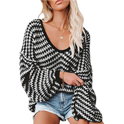 Striped Knit Boho Sweater