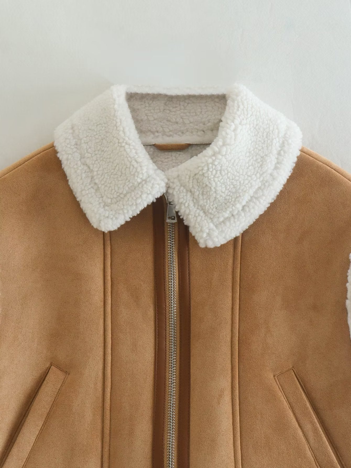 Beige Double Face Vest