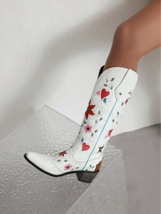 Embroidered Western Boots