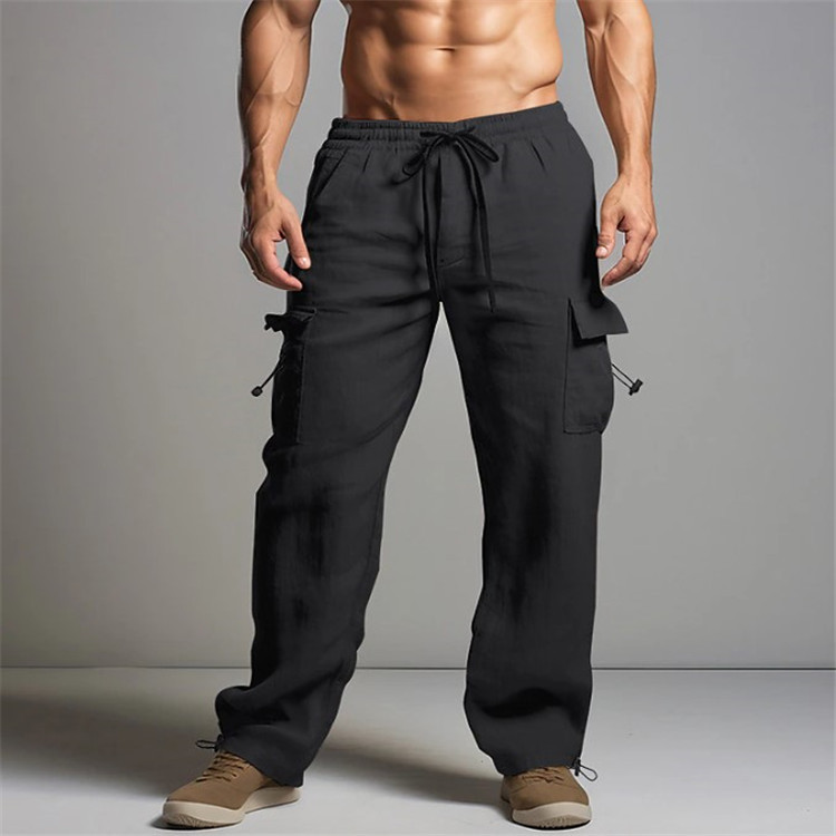 Plain Comfortable Multi Pocket Pant Trouser