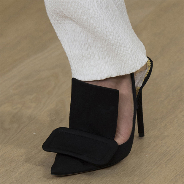 Pointed Toe High Heels Slingback Pumps