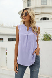 Women Casual Chiffon V-Neck Cami Top