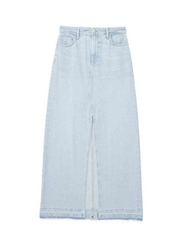 Mid Wash Denim Skirt