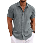 Casual Button Down Short Sleeves Shirt