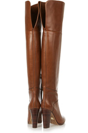 Round Toe Chunky Heel Over The Knee Thigh High Boots