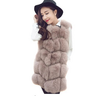 Sleeveless Faux Fur Coat