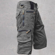 Cargo Multi Pockets Plain Casual Shorts