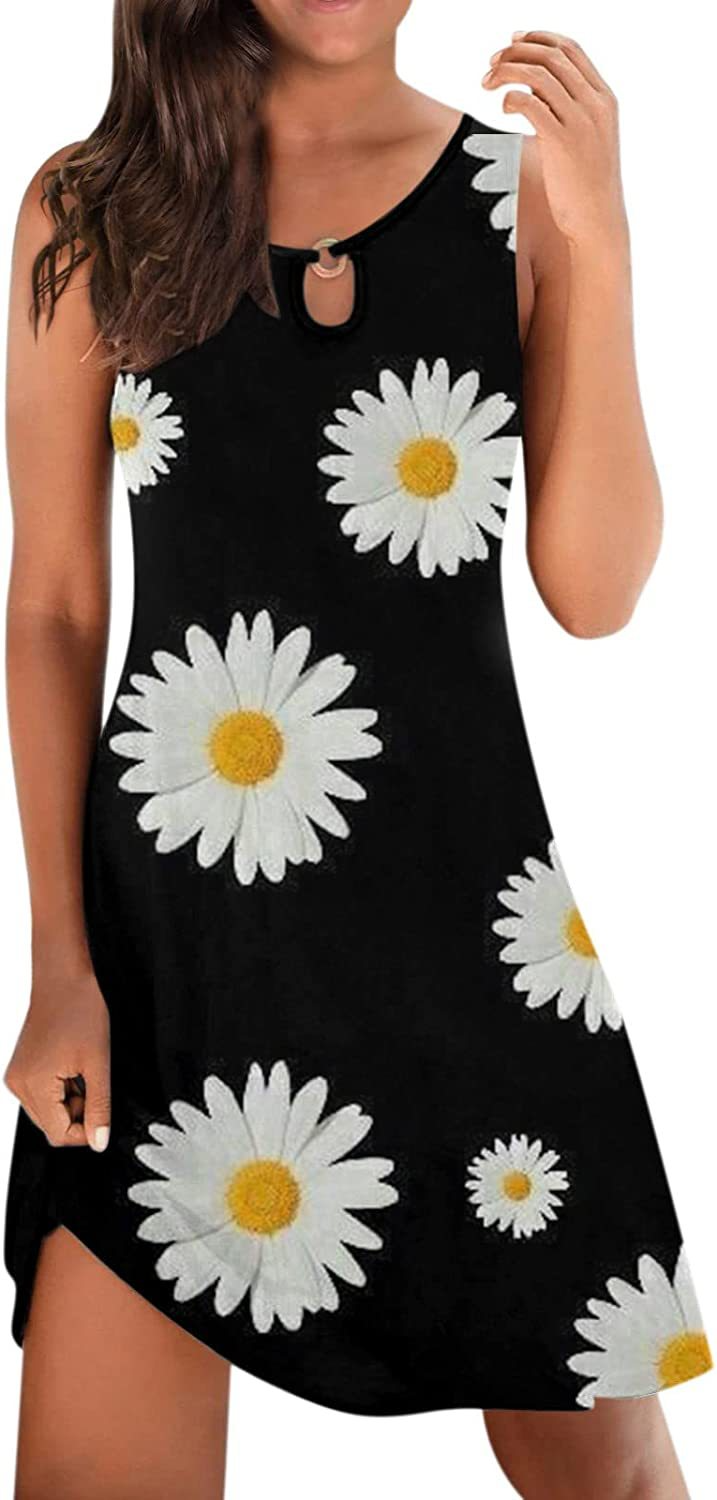 Printed Sleeveless Mini Dress