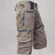 Cargo Multi Pockets Plain Casual Shorts