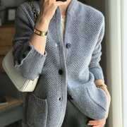 Wool-like Thick Sweater Jacket