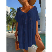 Tassel Tie Front Beach Cover Up