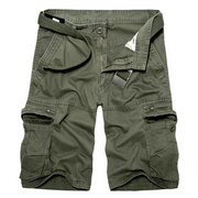 Plain Casual Zipper Pocket Shorts