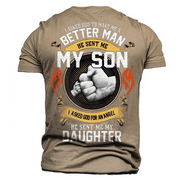 Father's Day Graphic Letter Printed T-Shirt