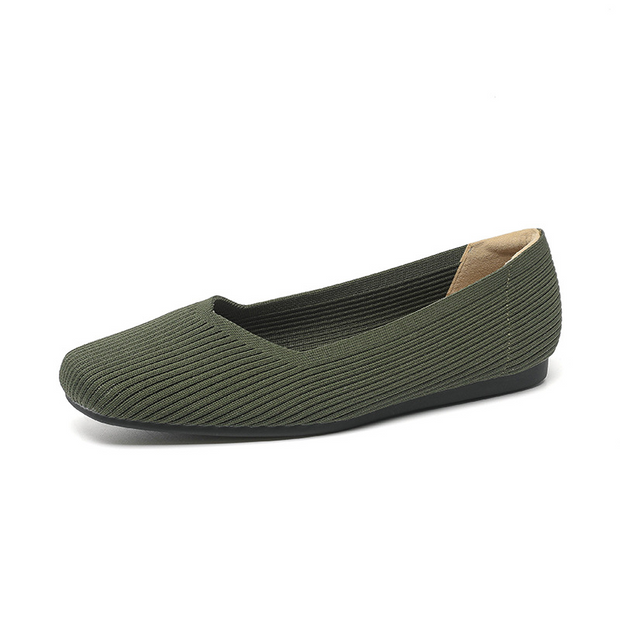 Square Toe Flat Ballerinas