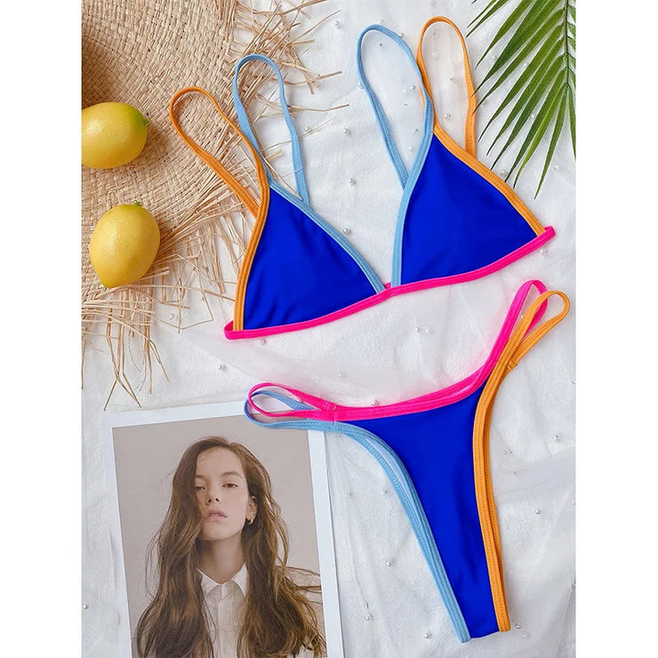 Multicolor Bikini Swimsuit