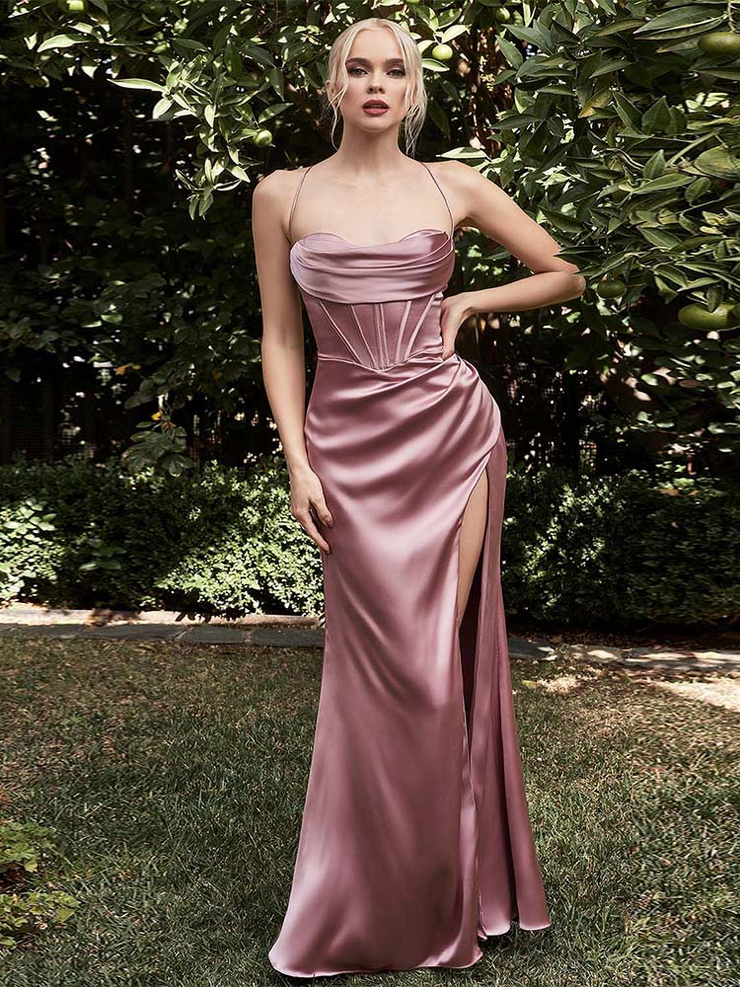 Satin Sweetheart Sleeveless Prom Dress