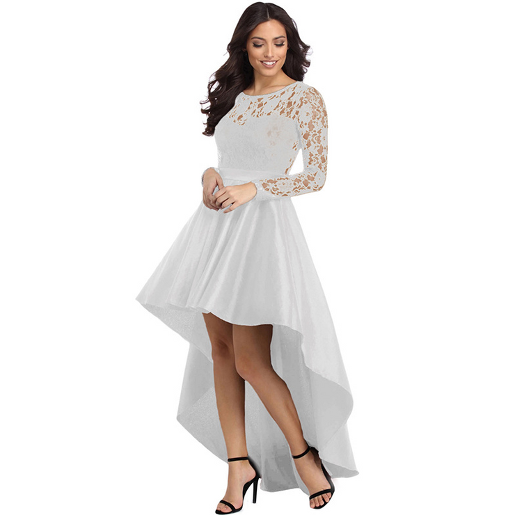 Lace Patchwork Half Sleeve Dress