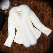 Plain Thick Patchwork Faux Fur Coat