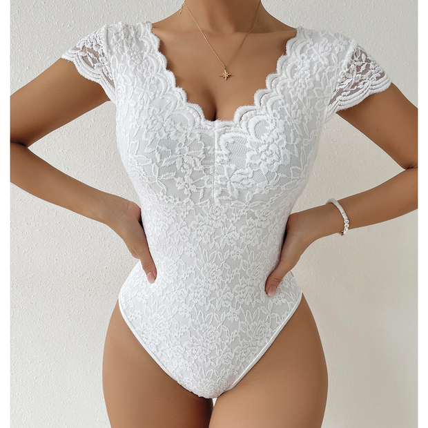 Lace Bodysuit Tops