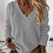 V-Neck Long Sleeves Acrylic Sweaters