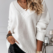 V-Neck Long Sleeves Acrylic Sweaters