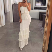 Strapless Sleeveless Long Prom Dress