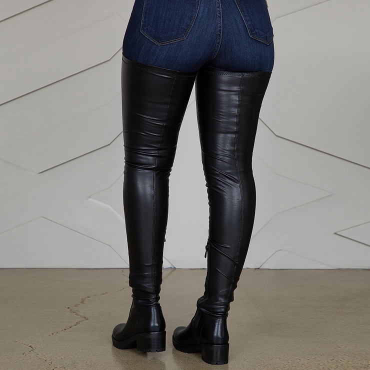 Thigh High Stretch Boots