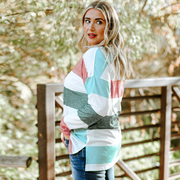 Stylish Plus Size Colorblock Pullover Top