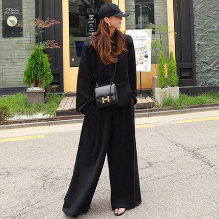 Wide Leg Elastic Waist Pants