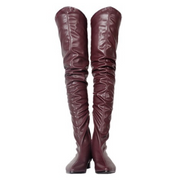 Pointed Toe Thigh High Boots