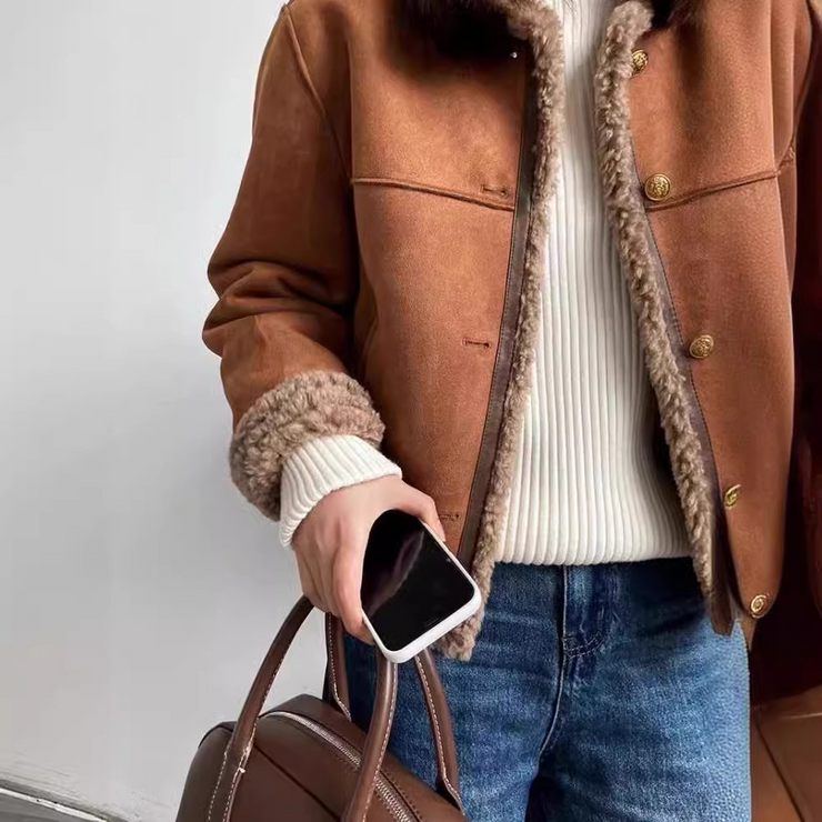 Luxurious Suede-Like Jacket