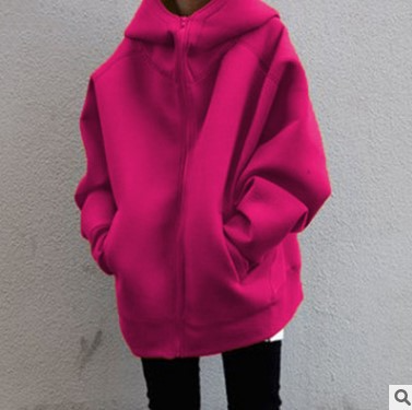 Front Zipped Oversized Hoodie