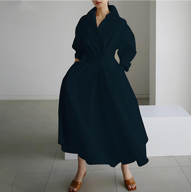 Simple Long Sleeves Maxi Dress